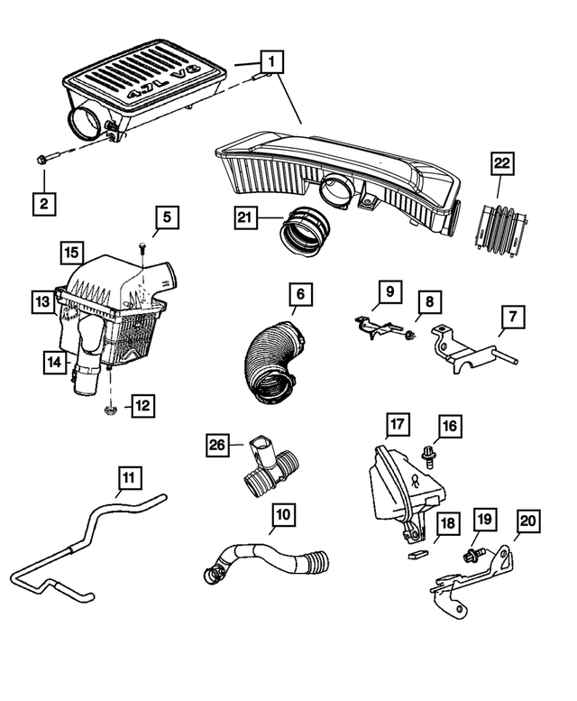 « 68446671AA – Fuel : Collerette Hexagonale Boulon, Montage pour Mopar Image »