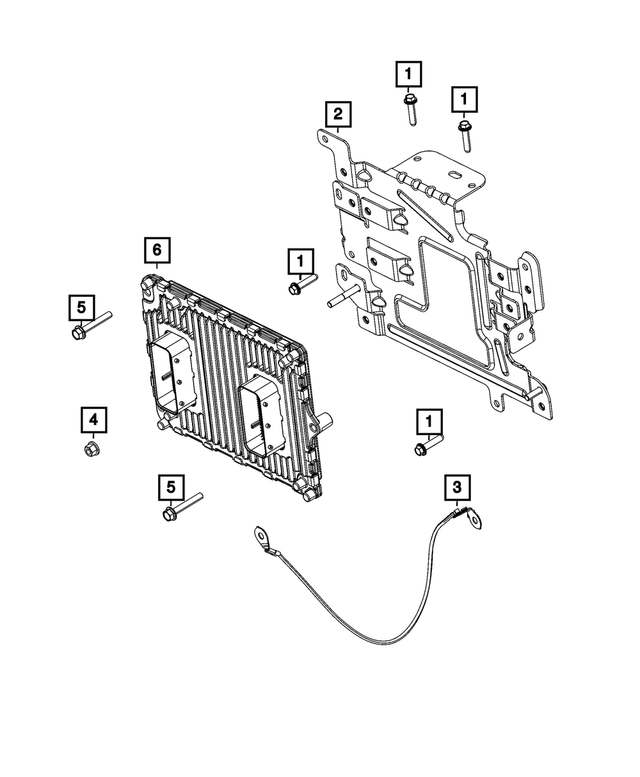 6104185AA - Electrical: Hex Flange Head Bolt for Mopar Image