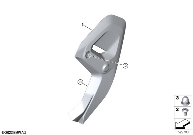 46631541498 - : Trim, Right for BMW-Motorrad Image