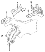 F3KY5427859AA - Body: Inner Panel Assembly for Ford: Escort | Mercury: Tracer Image