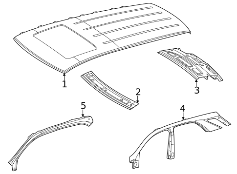 Roof & Components for 2022 Mercedes-Benz GLE 53 AMG&reg; SUV #1