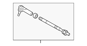 95534703122 - Steering: Steering Tie Rod Assembly for Porsche Image