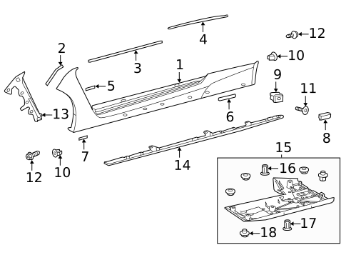Exterior Trim - Pillars for 2020 Lexus RC F #0