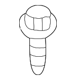 90119A0110 - Electrical: Headlamp Assembly Bolt for Toyota Image