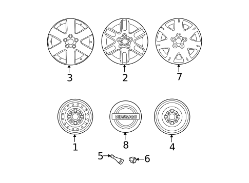 Wheels for 2007 Nissan Quest #0
