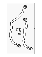 25450E6500 - Cooling System: Hose Assembly for Hyundai Image
