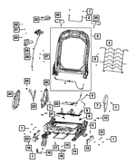 68276611AK - Interior Trim: Front Seat Back Frame for Mopar Image