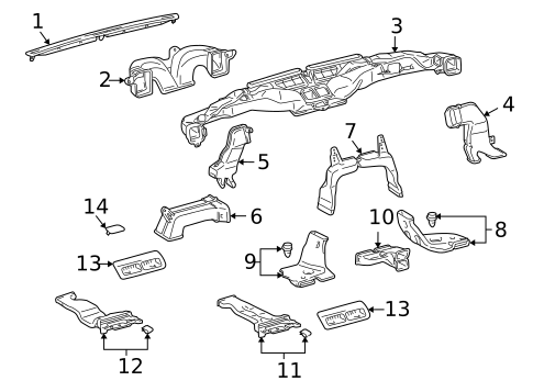 Ducts for 2008 Lexus LX570 #0