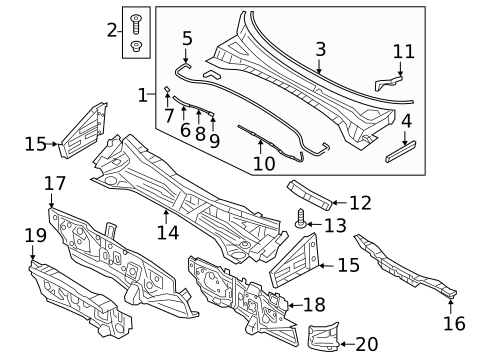 Cowl for 2020 Hyundai Tucson #0