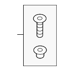861552H100 - Body: Cowl Grille Retainer for Hyundai Image