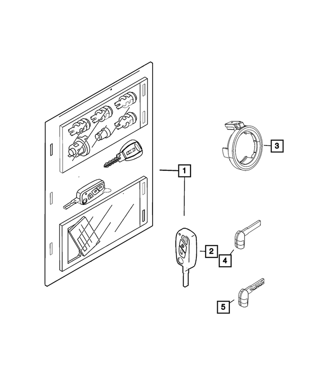 68638484PA - Electrical: Lock Kit for Mopar Image