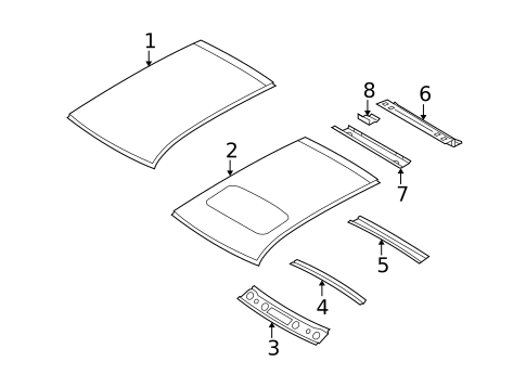 Roof & Components for 2017 Jeep Compass #0