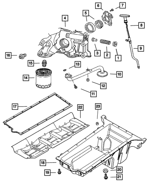 Engine Oiling for 2004 Dodge Ram 3500 #0