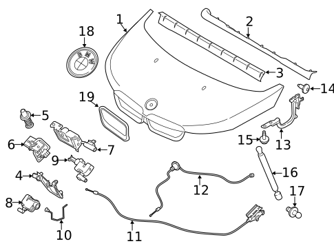 Hood & Components for 2020 BMW i3 #0