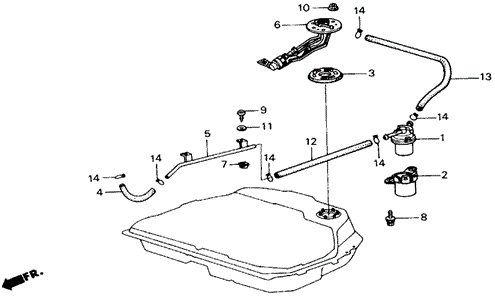 Fuel Pump for 1988 Honda Accord #0
