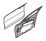 76004J5000 - Body: Door Shell for Kia: Stinger Image