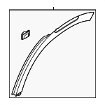 87741K2000CA - Body: Wheel Opening Molding for Hyundai Image