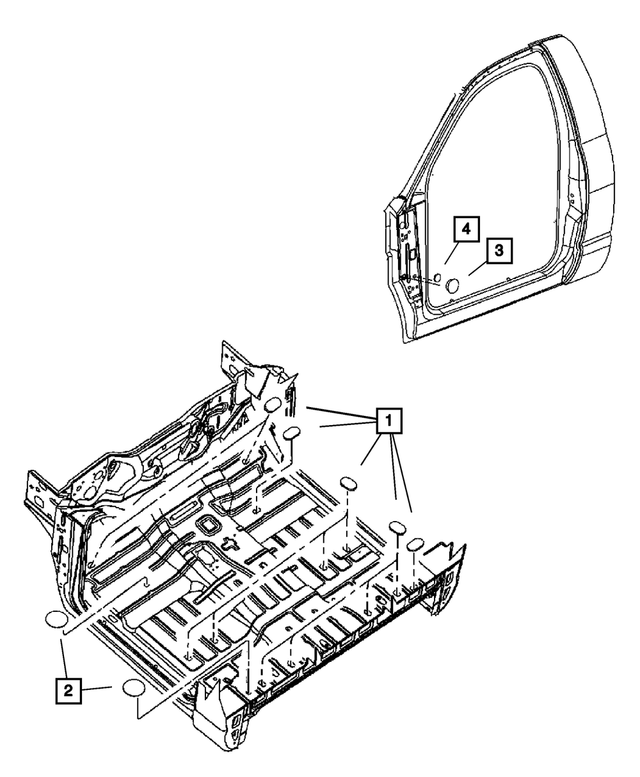 5255216 - Body Sheet Metal Except Doors: Body Plug for Mopar Image image