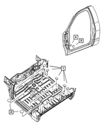 5255216 - Body Sheet Metal Except Doors: Body Plug for Chrysler: PT Cruiser, Sebring | Dodge: Caliber, Durango, Neon, Ram 1500, Ram 2500, Ram 3500, Stratus | Jeep: Commander, Grand Cherokee Image