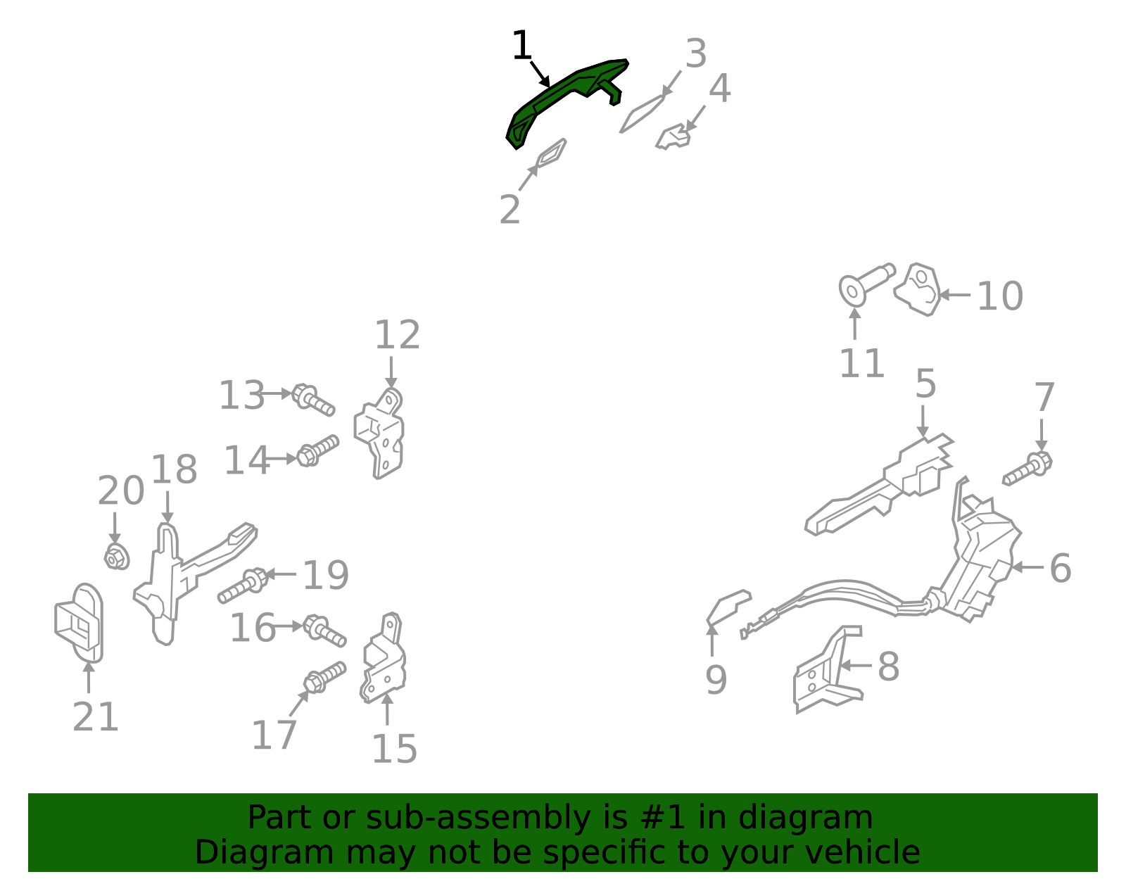 Handle, Outside 83660-S8000 | OEM Parts Online