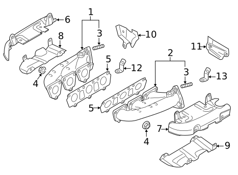 Exhaust Manifold for 2017 Audi S5 #1