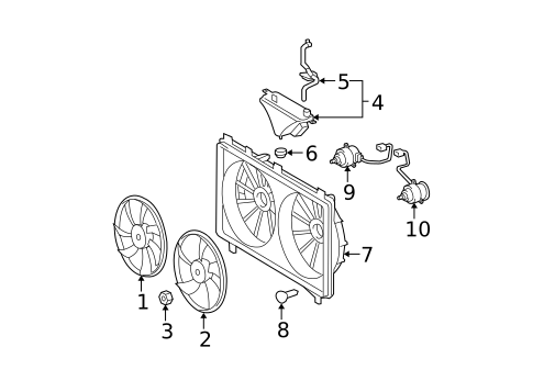 Cooling Fan for 2013 Lexus IS350 #0