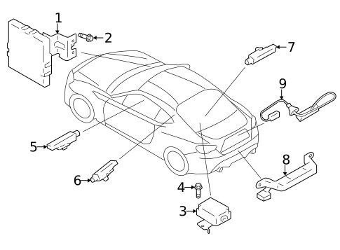 Keyless Entry Components for 2017 Subaru BRZ #0