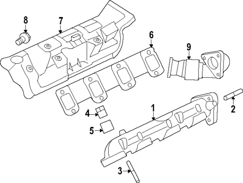 Exhaust Manifold for 2023 Ford F-250 Super Duty #0
