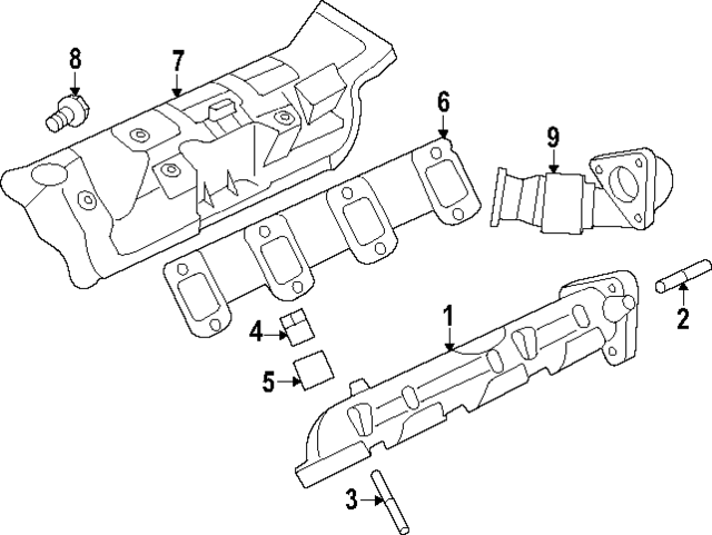 PC3Z9430A - : Exhaust Manifold for Ford Image