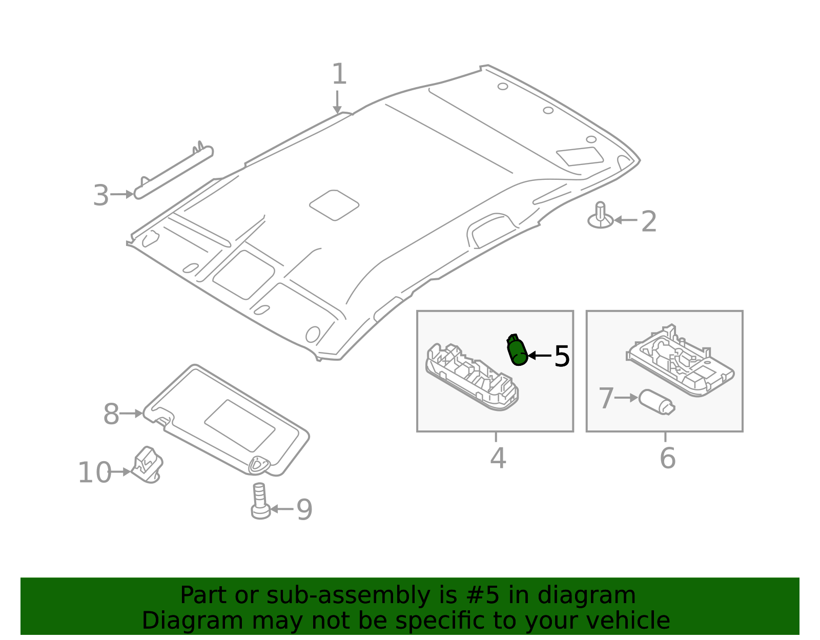 2018-2026 Nissan Map Light Bulb 26447-5TA0A | OEM Parts Online