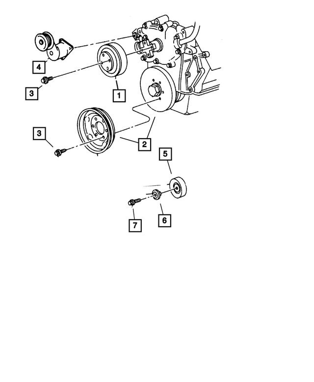 « 53010158AC – Cooling : Courroie Tendeur pour Mopar Image »