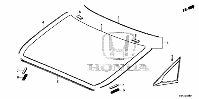 Rear Windshield for 2016 Honda Civic #0