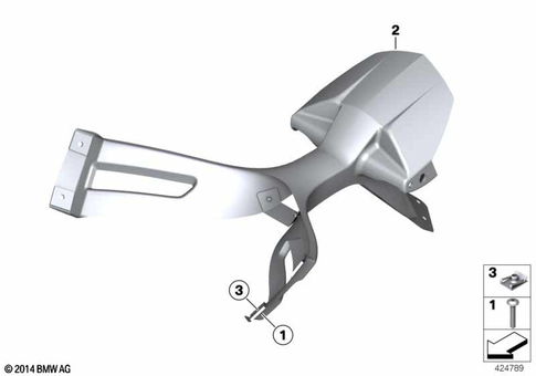 Rear Wheel Cover, License Plate Bracket for 2009 BMW-Motorrad HP2 Sport #0