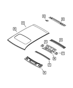 5160135AA - Body Sheet Metal Except Doors: Roof Bow for Mopar Image