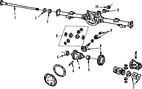 Rear Axle for 1984 Pontiac Grand Prix #0