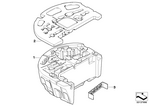 65126948517 - Audio, Navigation, Electronic Systems: Instrument Support, Bottom Section for BMW Image