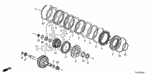 2250059C003 - Transmission - Automatic: CLUTCH ASSY., FORWARD for Honda Image