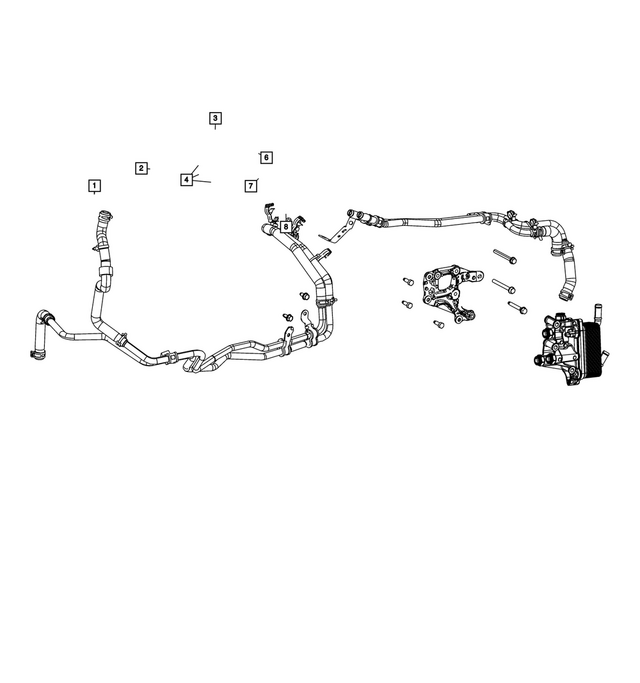 68312977AD - Cooling: Coolant Hose And Tube for Mopar Image image