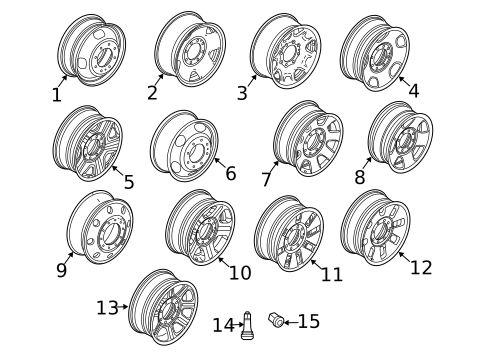 Wheel for 2009 Ford F-250 Super Duty #0