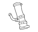 LR049990 - Cooling System: Tube for Land Rover: Defender 110, Defender 90, Discovery, LR4, Range Rover, Range Rover Sport, Range Rover Velar Image