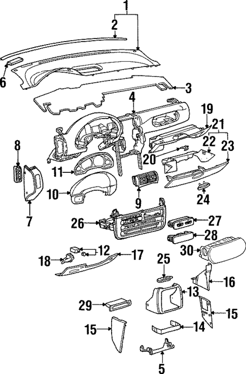 Controls for 1999 Saturn SW1 #0