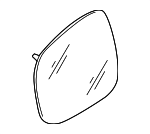 7L6857521M - Body: Mirror Glass for Volkswagen: Touareg Image