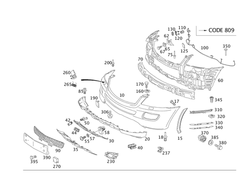 Front Bumper for 2009 Mercedes-Benz GL 320 #0