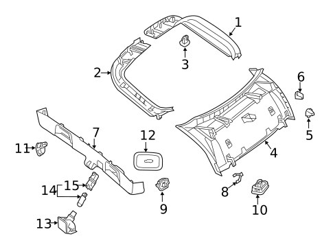 Interior Trim for 2021 Mercedes-Benz GLC43 AMG #1
