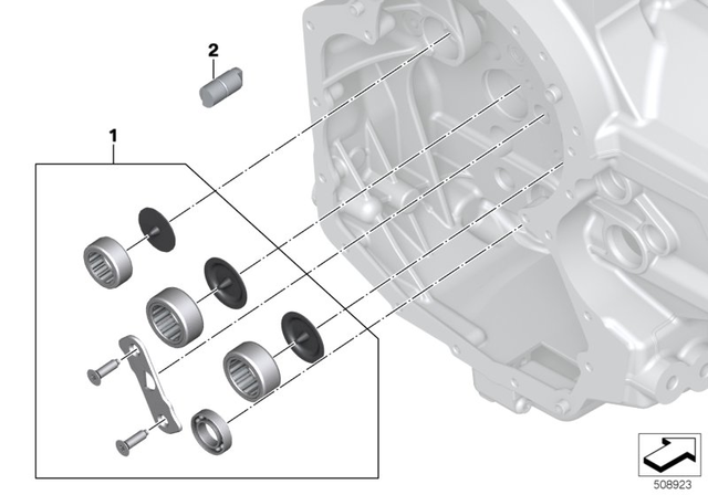 23008371446 - : Set, Bearing for BMW-Motorrad Image