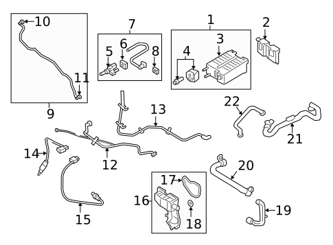 Evaporative System for 2017 Ford Escape #0
