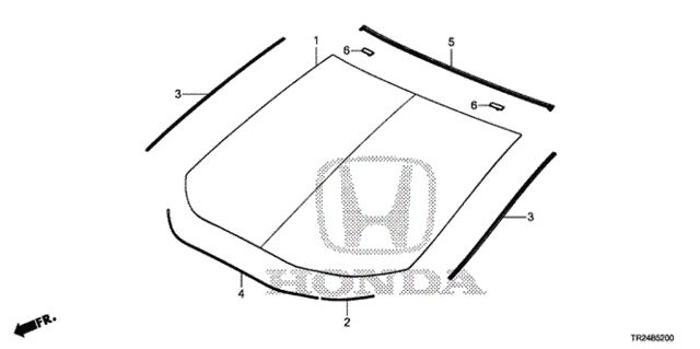 Front Windshield for 2012 Honda Civic #0