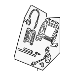 81126SDNA11 - : 2003 2004 Honda Accord - Frame R Front Seat-Back for Honda: Accord Image