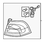 924011W270 - : Tail Lamp Assembly for Kia: Rio Image