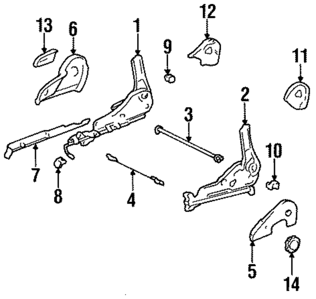 7215807020E1 - : Seat Track Cover for Toyota Image